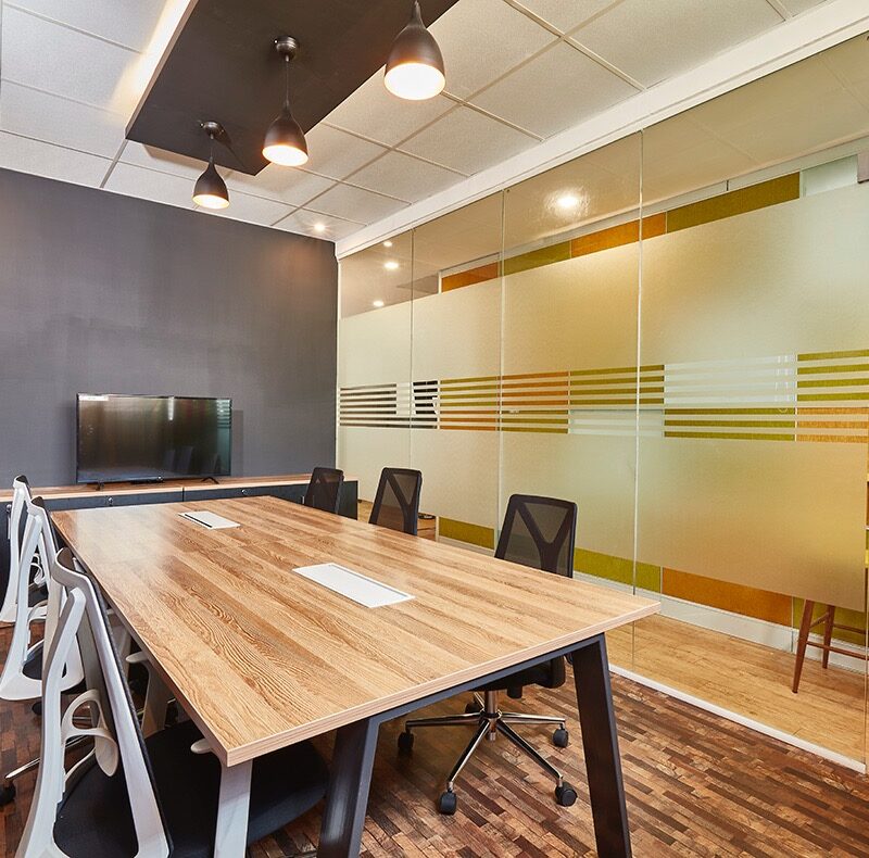 Modular glass partitions installed in IT office space in Chennai