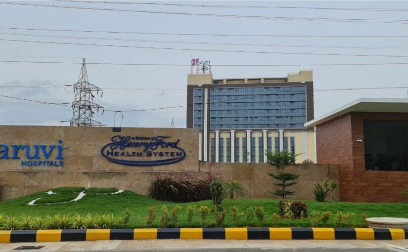 Modular glass partitions installed in Chennai hospital interior
