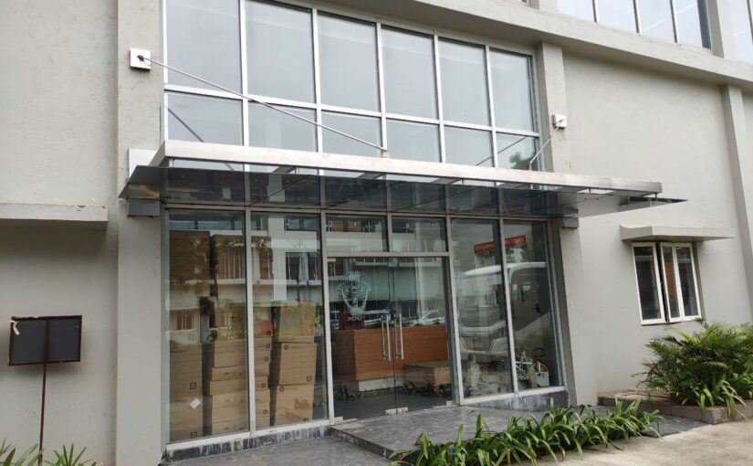 Fireproof metal door installed in industrial facility in Chennai