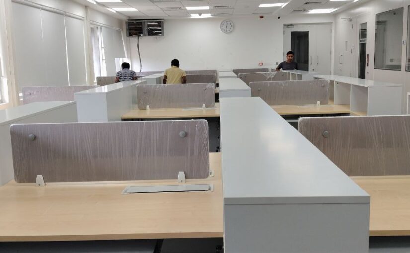 Fire-rated door with vision panel installed in Chennai industrial project