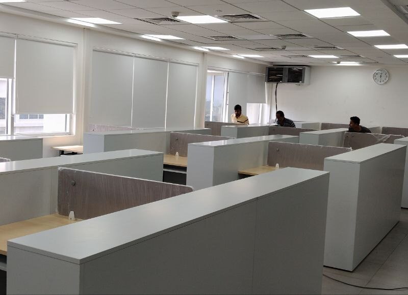 Fire-rated metal door installed in commercial facility in Chennai