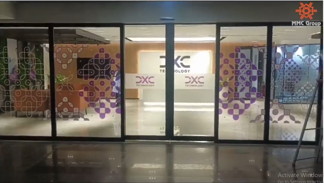 Fire-rated automatic glazed sliding door installed in Chennai hospital project