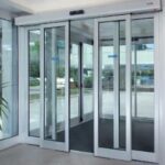 Fire-rated automatic glazed sliding door image