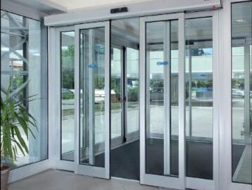 Fire-rated automatic glazed sliding door image