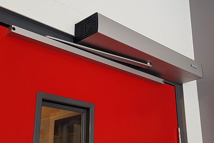 Automatic door closer and floor spring door closer in Chennai installed by MMC Group for glass doors and high-traffic entrances