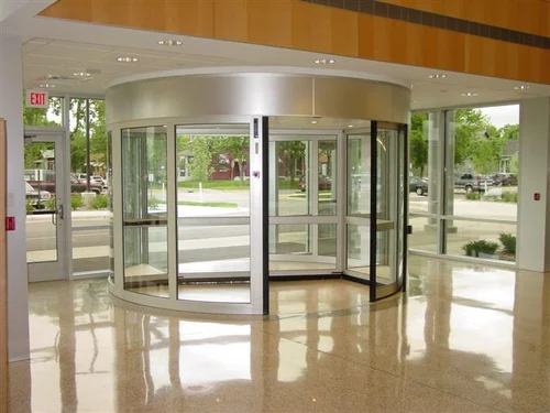Modern motion sensor doors in Chennai installed by MMC Group for hospitals, malls, and corporate offices